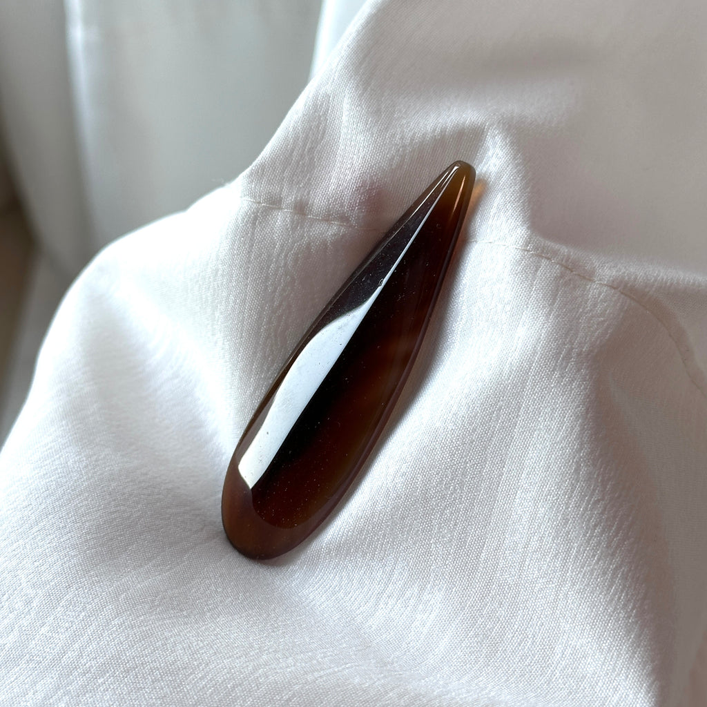 TS47【強大心靈保護石】茶晶迷你水滴（一圖一物）Smoky Quartz