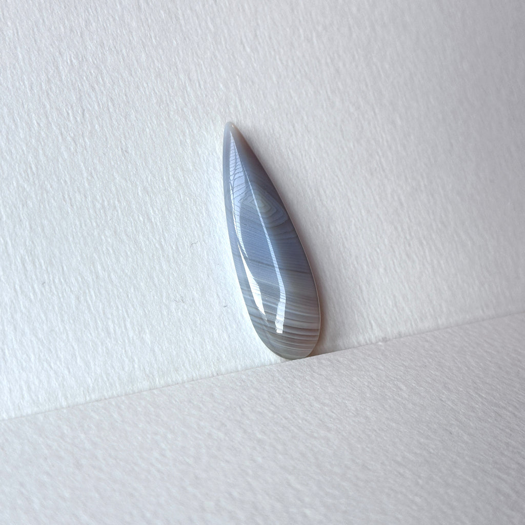 TS38【護身符原石】灰瑪瑙迷你水滴