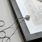 N7 [Simple Silver Jewelry] Hollow Freshwater Pearl Necklace