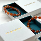 GS2【 7月誕生石 赤玉紅瑪瑙禮盒】精選三款銀飾手鏈手串