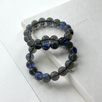 B56【暗藍月琉璃】暗月亮琉璃石純珠手鏈手串