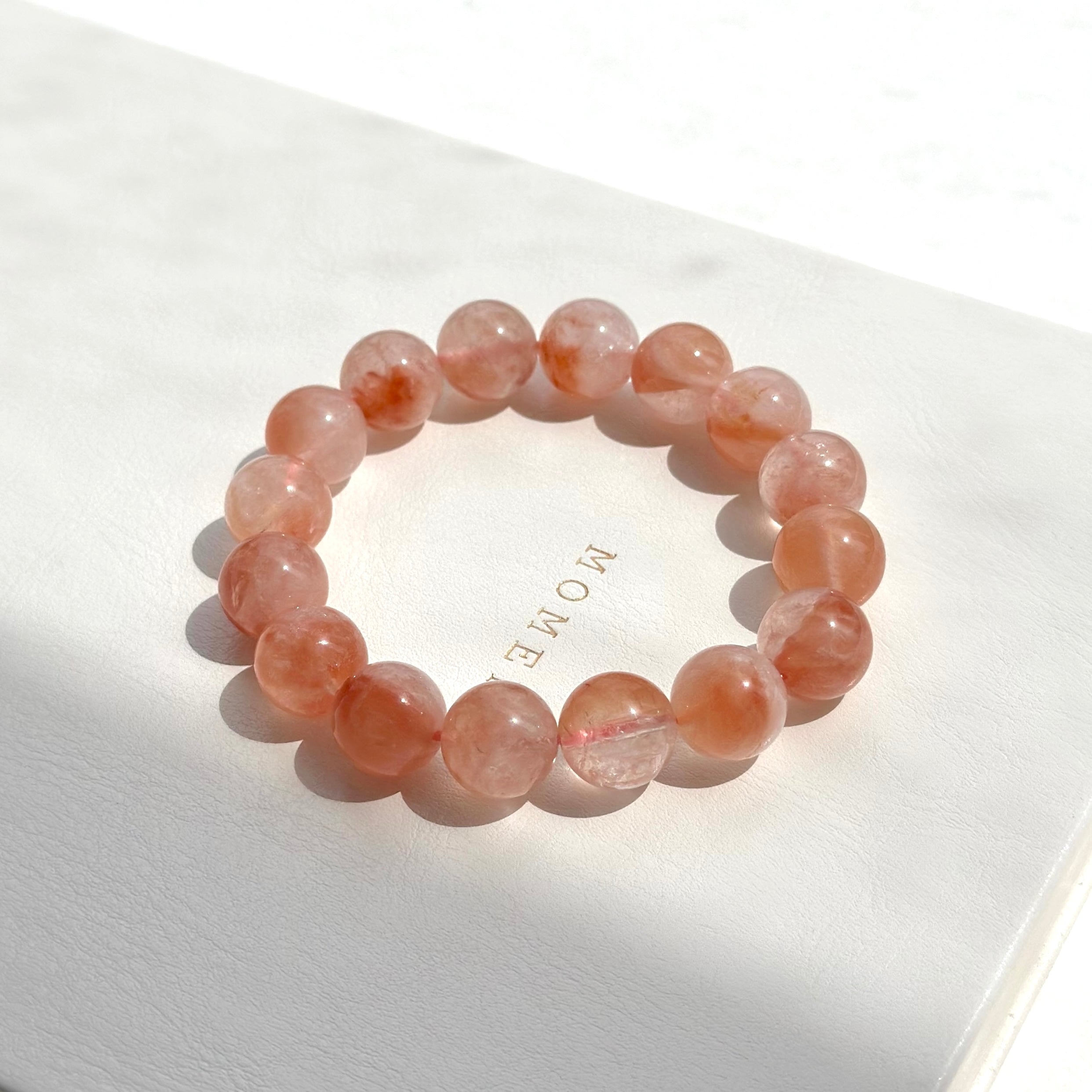 B55 紅兔毛純珠手鏈手串