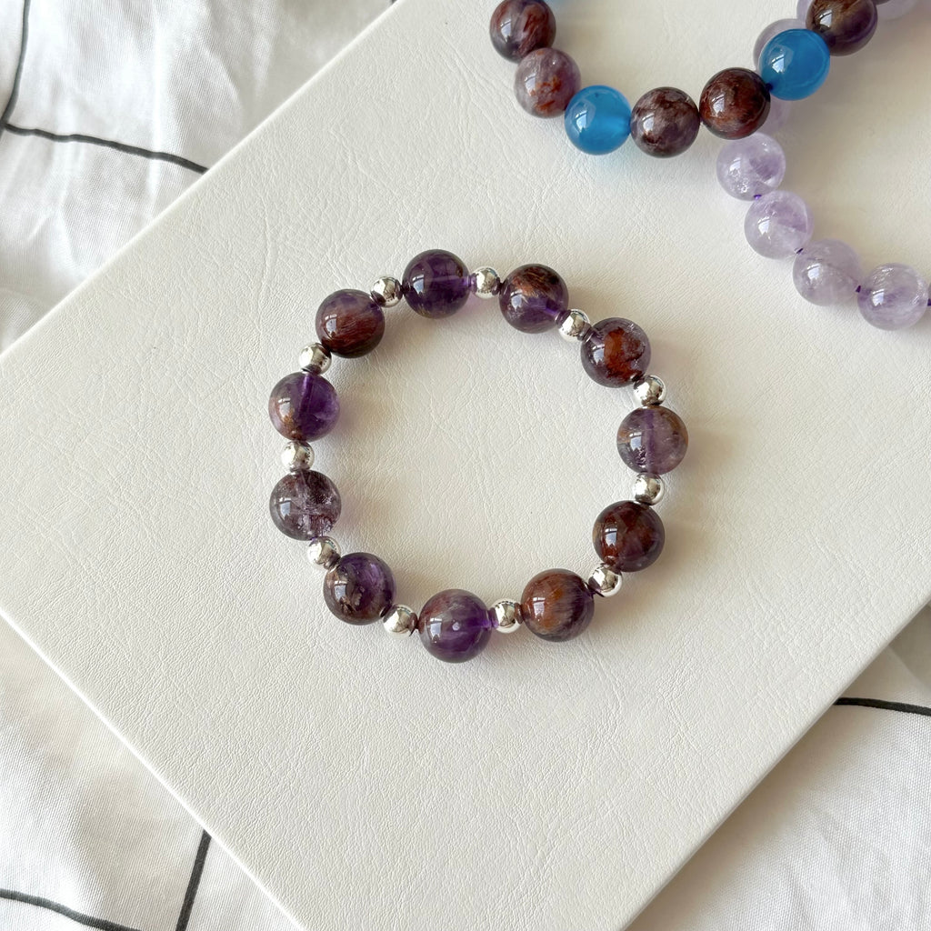 BS81 Purple Ghost Simple Silver-plated Bracelet