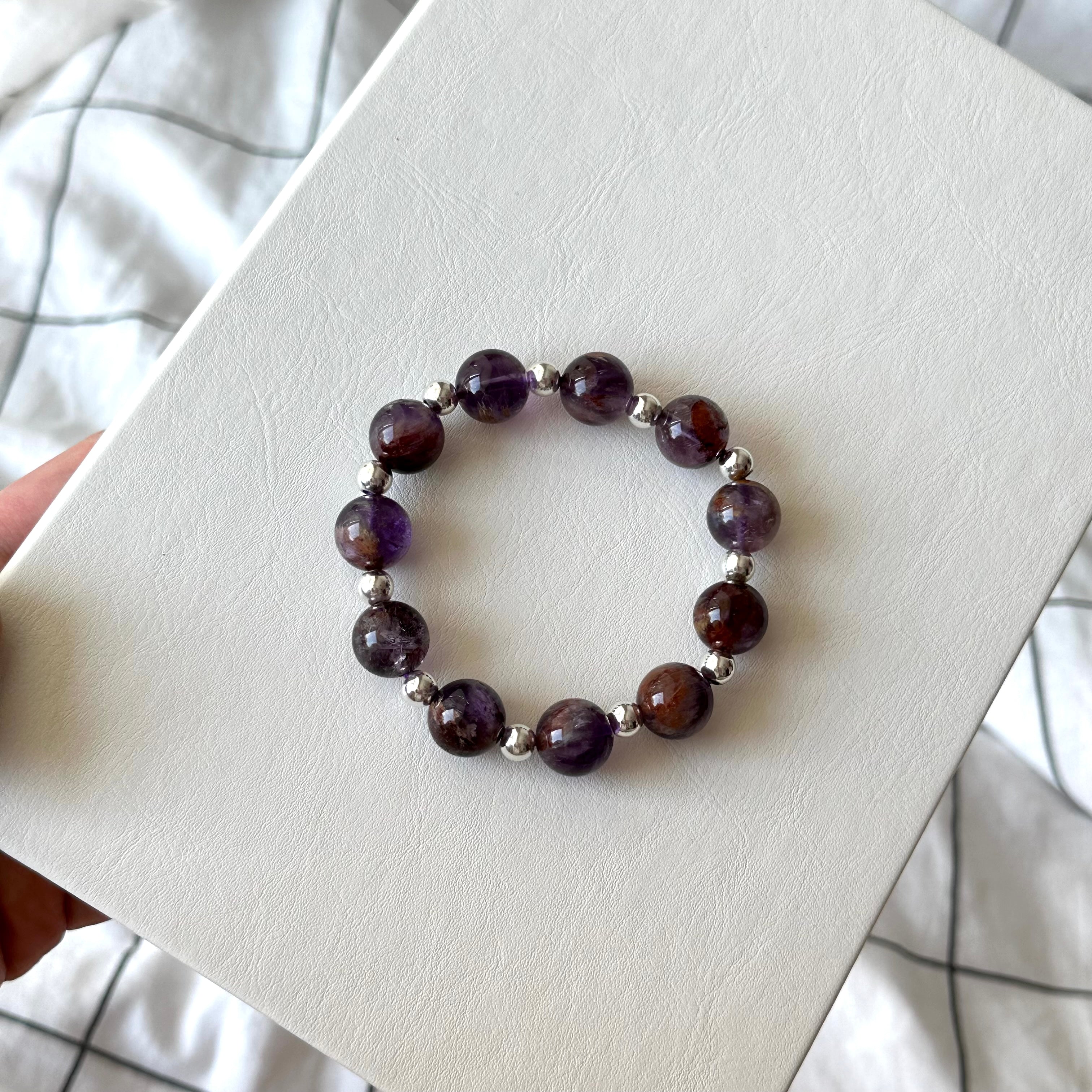 BS81 Purple Ghost Simple Silver-plated Bracelet