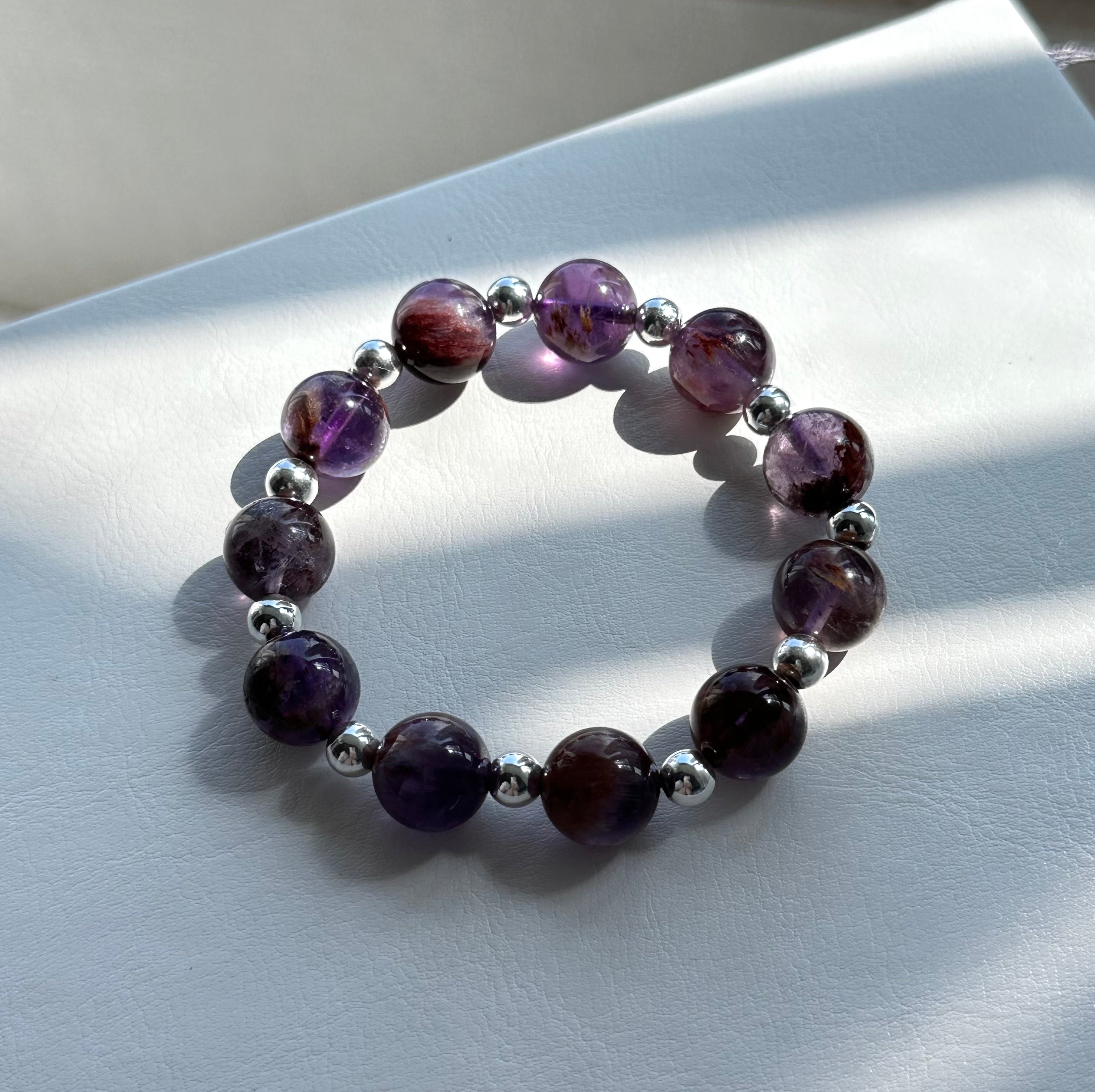 BS81 Purple Ghost Simple Silver-plated Bracelet