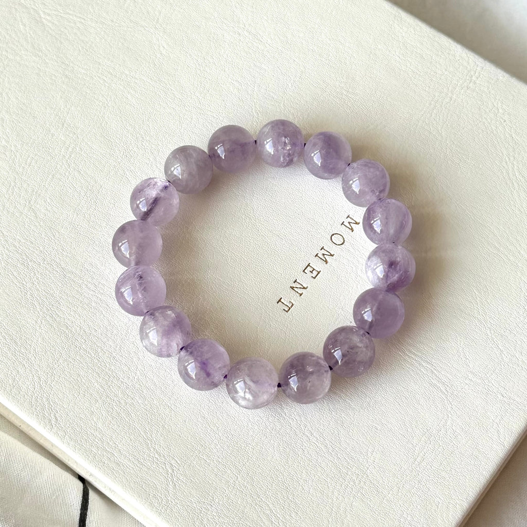 B59 Lavender Amethyst Pure Bead Bracelet
