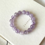 B59 Lavender Amethyst Pure Bead Bracelet