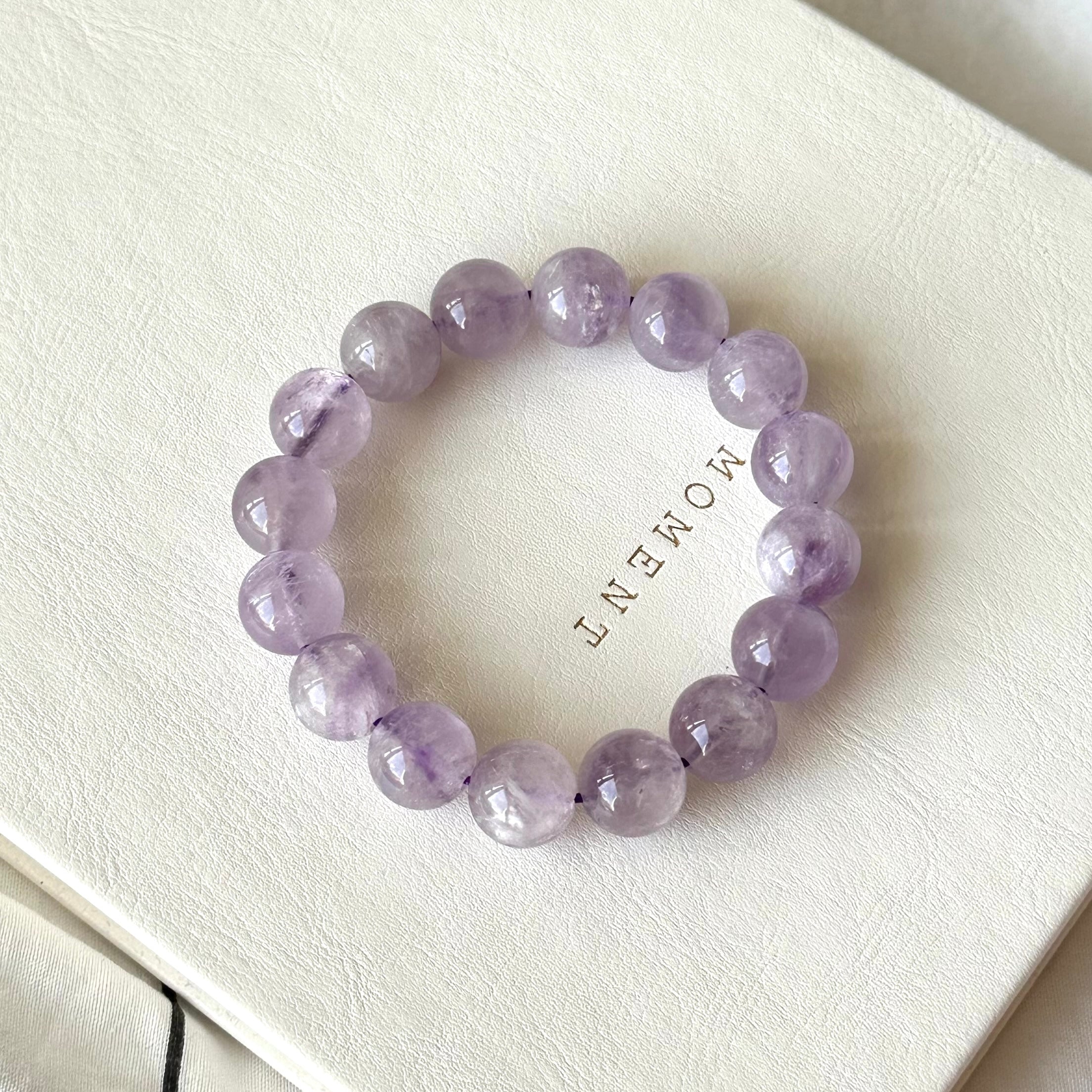 B59 Lavender Amethyst Pure Bead Bracelet