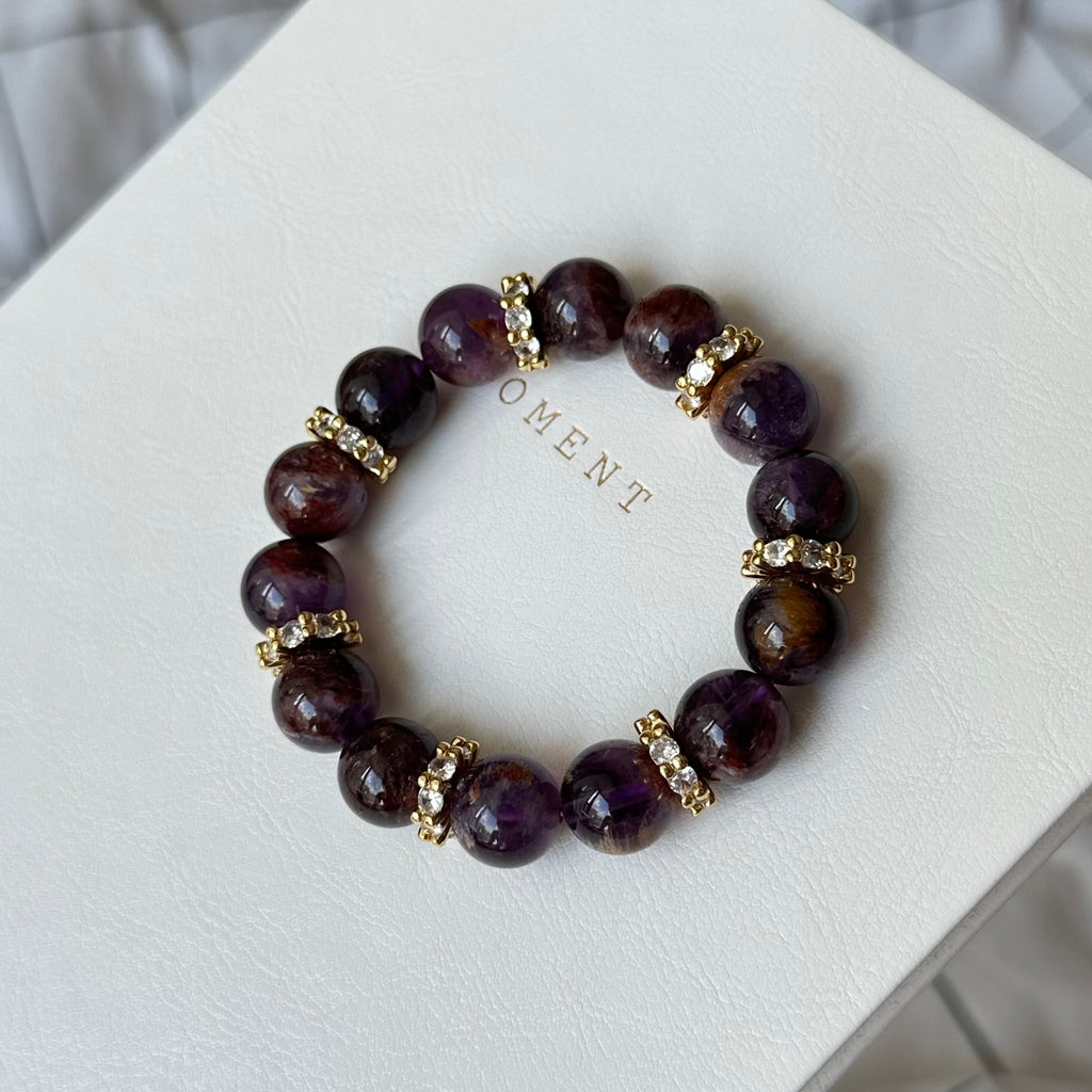 BS84 Purple Ghost 18K Gold-plated Gear Bracelet