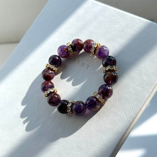 BS84 Purple Ghost 18K Gold-plated Gear Bracelet