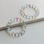 B51 [Blue Moon Glass] Moon Glass Stone Pure Bead Bracelet