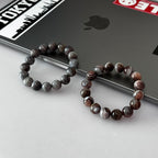 B62 【波西米亞風】波斯灣瑪瑙純珠手鏈手串