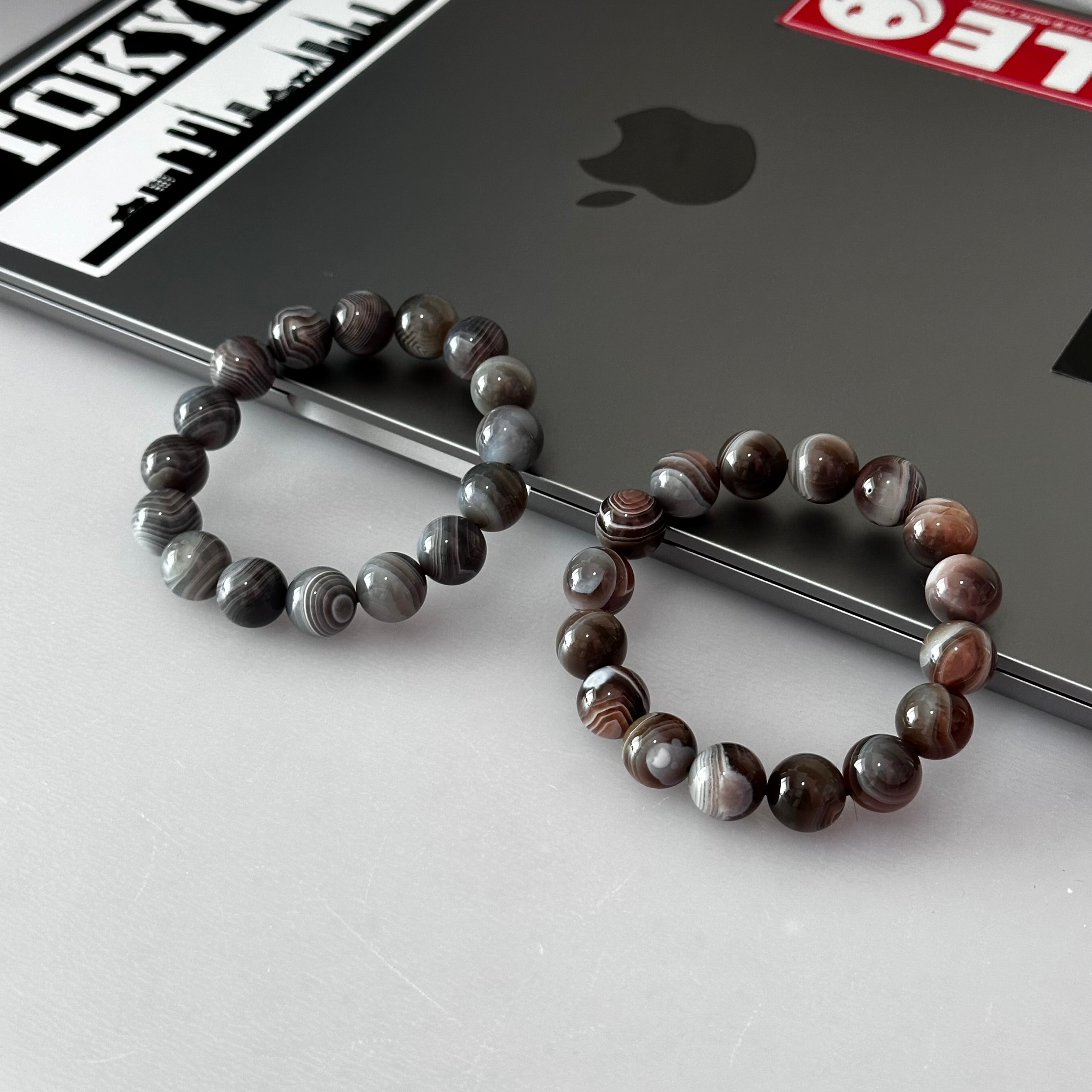 B62 【波西米亞風】波斯灣瑪瑙純珠手鏈手串