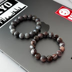 B62 【波西米亞風】波斯灣瑪瑙純珠手鏈手串