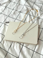 N19【Crystal Column】White Crystal Hexagonal Column Necklace