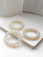 B34 【天秤天蠍座|10月】蛋白石純珠手鏈手串