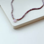 N21 [Shell] Peach Shell Agate Cloud Gold-plated Necklace Necklace Ocean Beach Summer Matching Soul