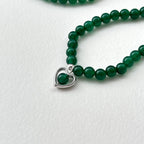 BS102 [Three Rings • Forest Guardian] Green Agate | Freshwater Pearl | Gold-plated Three-Circle Thin Bracelet Bracelet Can Be Used As Necklace