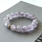 BS109 [Mixed Beads] Lavender Amethyst | 18k Gold Plated Bracelet