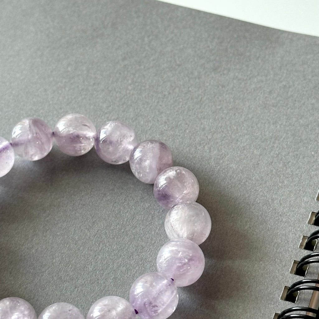 BS108 Lavender Amethyst | Freshwater Pearl Bracelet