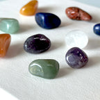 TS5【水晶滾石】七脈輪滾石