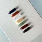 TS6【水晶滾石】七脈輪六角柱