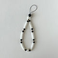 S2 [Gemstone Phone Camera Lanyard] Black Agate | Imitation Pearl | Gold-Plated Lanyard