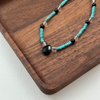 S4 [Gemstone Phone/Camera Hanging Chain/Lasso] Turquoise | White Crystal | Pear-Cut Black Agate Hanging Chain/Lasso