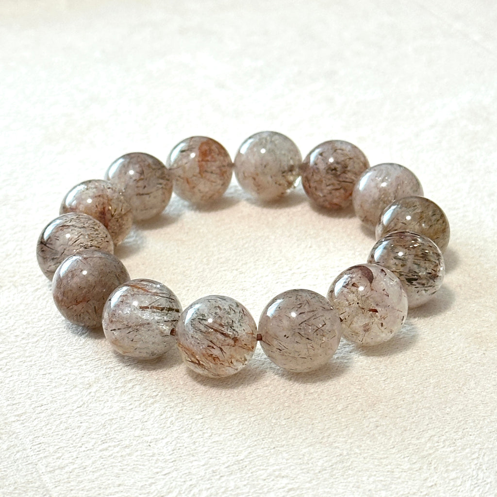 B90 紅髮白超級七純珠手鏈手串