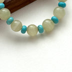 BS128 [Taurus Guardian Stone] Green Stone Turquoise Bracelet