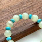 BS128 [Taurus Guardian Stone] Green Stone Turquoise Bracelet