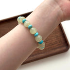 BS128 [Taurus Guardian Stone] Green Stone Turquoise Bracelet