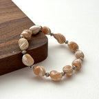 BS131 [Drifting Memories] Shell Retro Silver-plated Bracelet