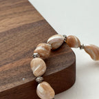 BS131 [Drifting Memories] Shell Retro Silver-plated Bracelet