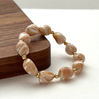 BS138 [Drifting Memories] Shell Simple Gold-plated Bracelet