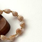 BS138 [Drifting Memories] Shell Simple Gold-plated Bracelet