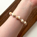 BS134 [Drifting Memories] Shell Simple Silver-plated Bracelet