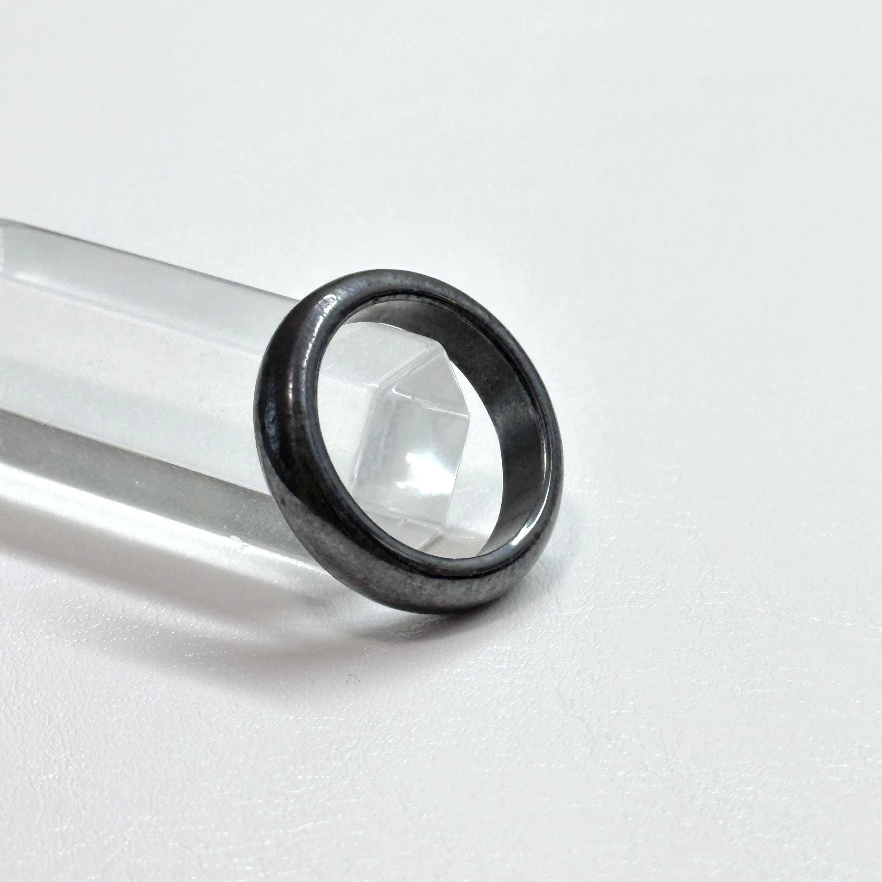 R26 鐵石介指戒指 (可配925銀頸鏈項鏈）