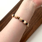 BS135 [Drifting Memories] Shell Yellow Tiger Eye Bracelet