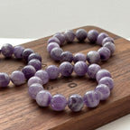 B65 [Capricorn/Aquarius] Dogtooth Amethyst Bead Bracelet