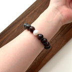 BS141 [Bohemian style] Persian Gulf agate freshwater pearl bracelet