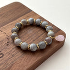 BS143 [Bohemian style] Persian Gulf agate gold-plated bracelet