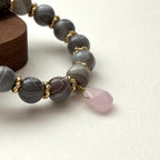 BS143 [Bohemian style] Persian Gulf agate gold-plated bracelet