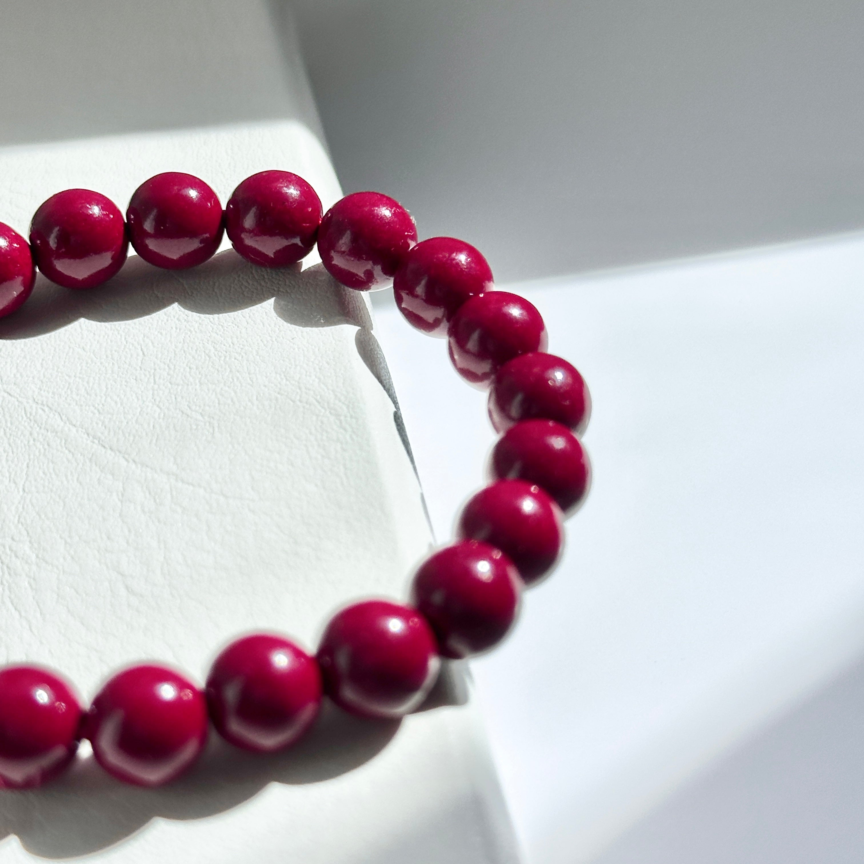 B64 【小資珠寶】硃砂純珠手鏈手串 |避凶 防小人 驅邪消災 闢邪 化太歲