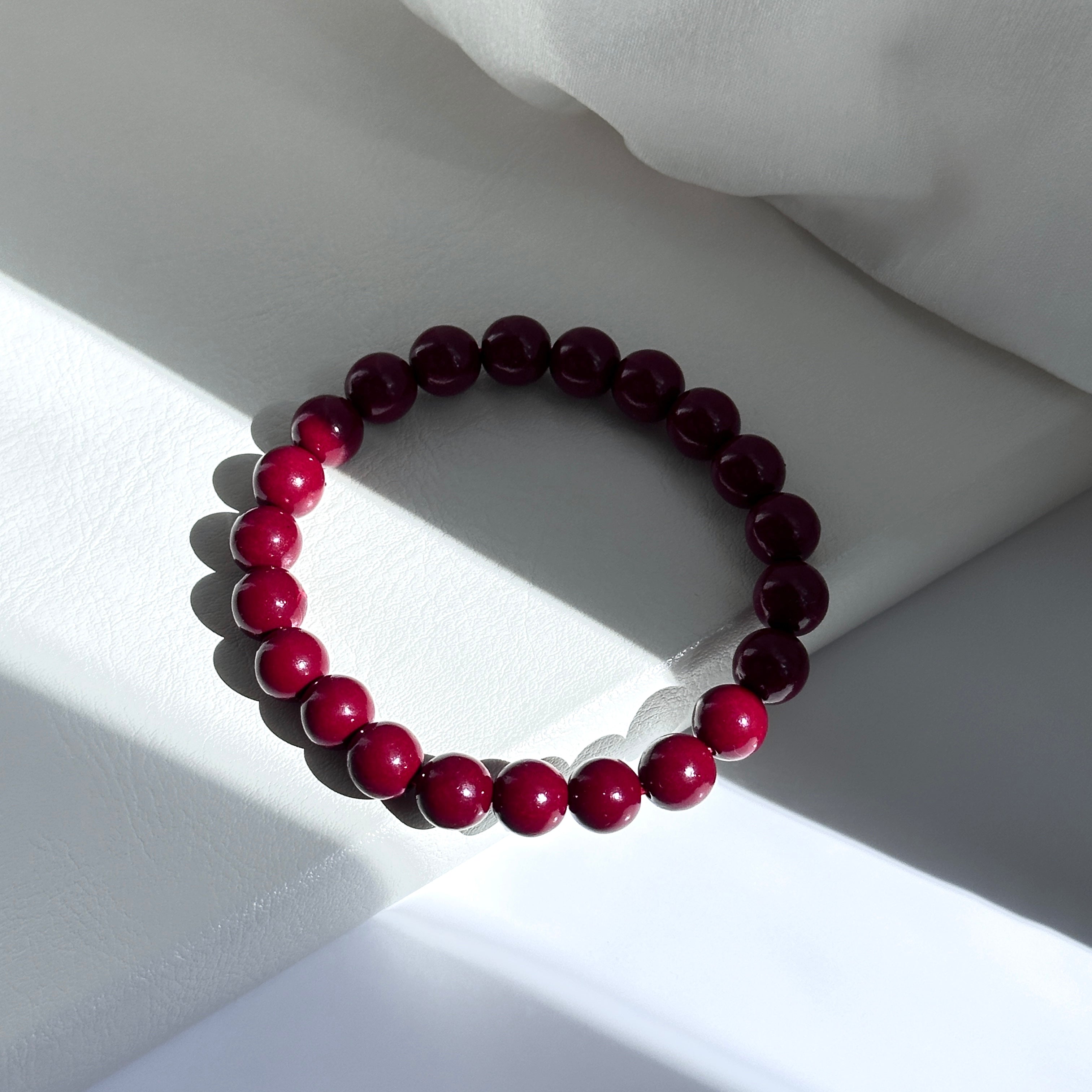 B64 【小資珠寶】硃砂純珠手鏈手串 |避凶 防小人 驅邪消災 闢邪 化太歲