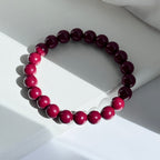 B64 【小資珠寶】硃砂純珠手鏈手串 |避凶 防小人 驅邪消災 闢邪 化太歲