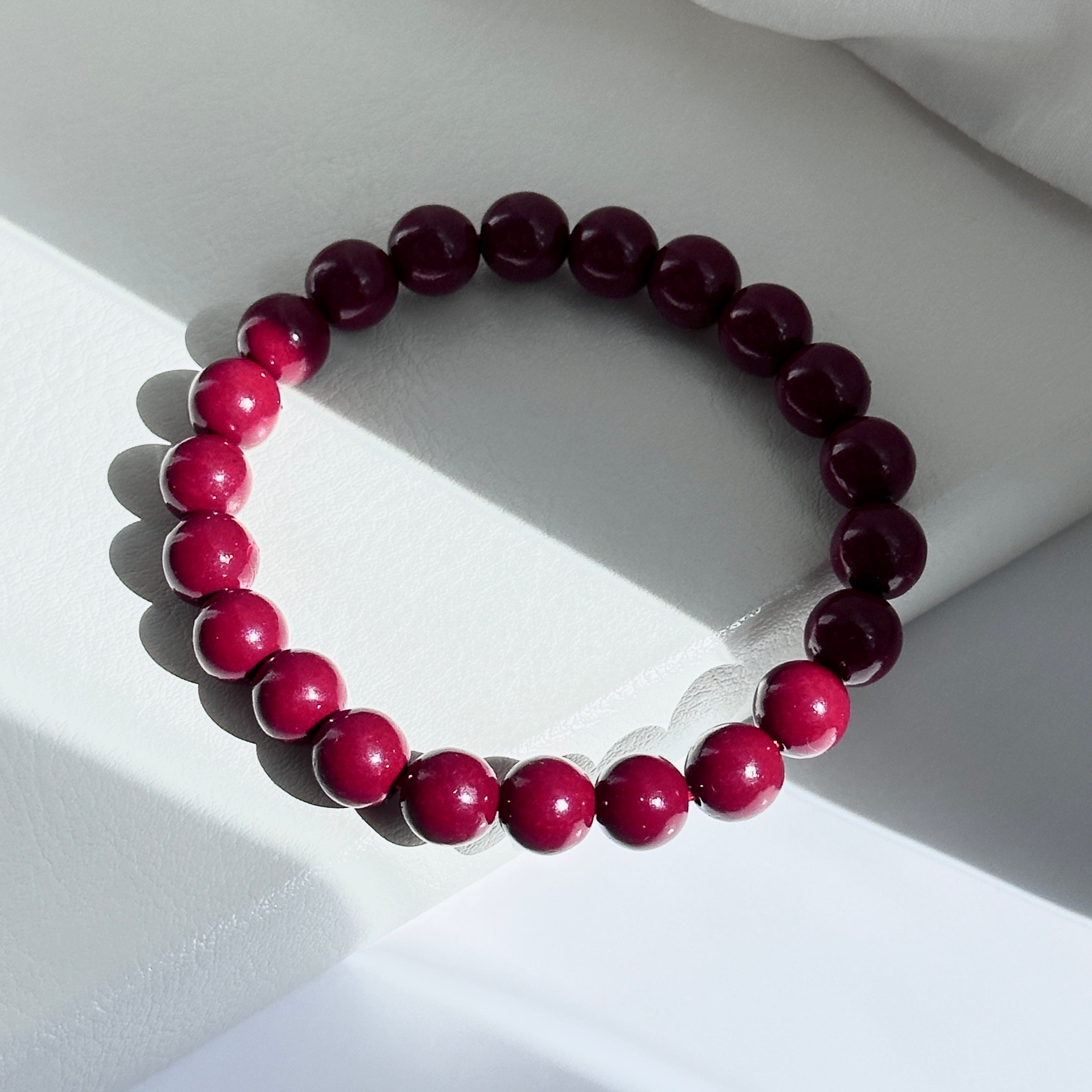 B64 【小資珠寶】硃砂純珠手鏈手串 |避凶 防小人 驅邪消災 闢邪 化太歲