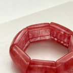 B66 [Lucky Glass] Watermelon Crystal Pure Bead Thick Bracelet