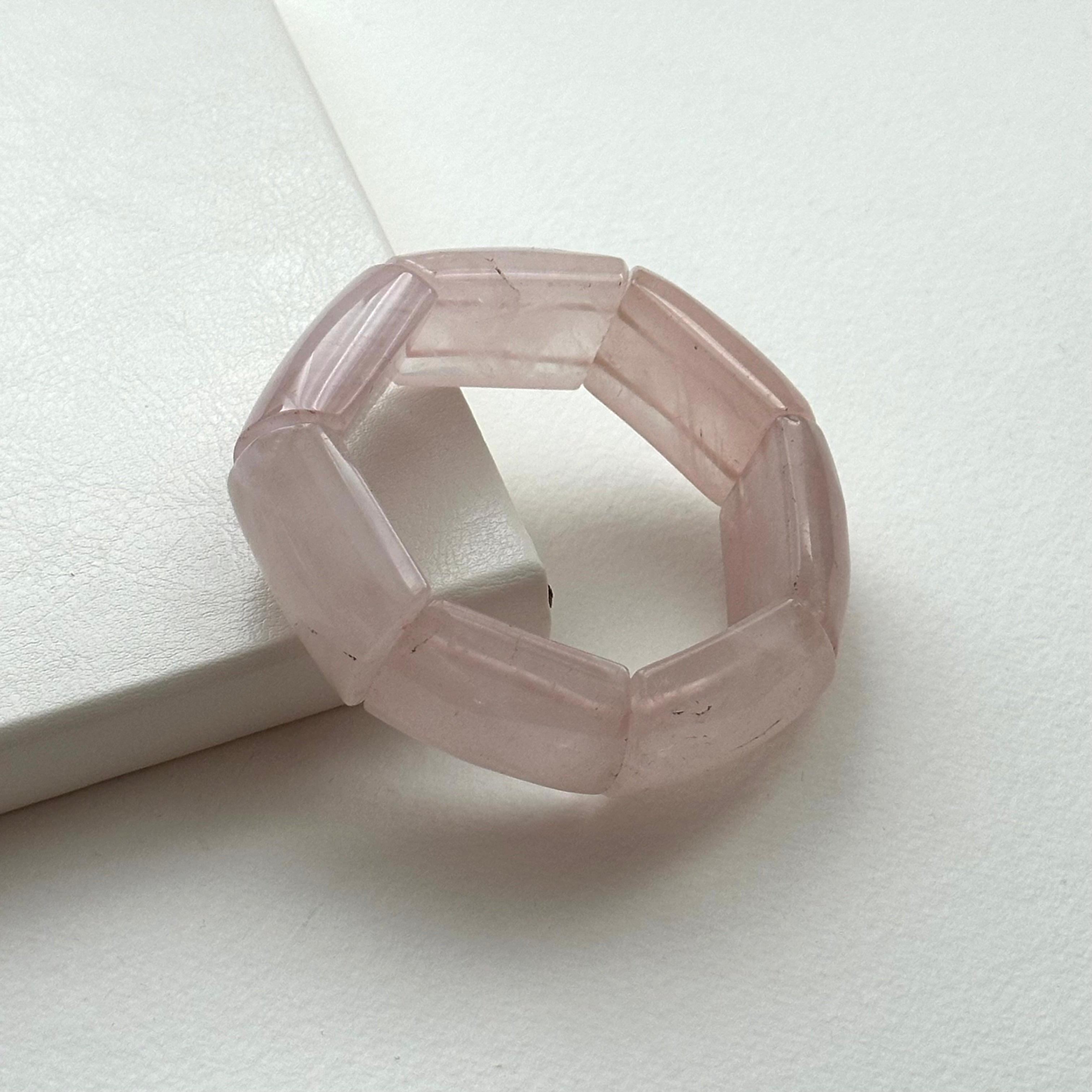 【微瑕疵福利品｜一圖一物】 【天秤天蠍座|10月】粉晶厚手排