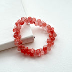 B69 西瓜水晶泡泡琉璃石純珠手鏈手串